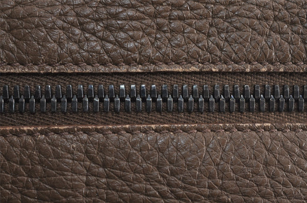Authentic BOTTEGA VENETA Vintage Leather Boston Hand Bag Brown 4041J
