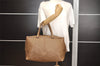 Authentic BOTTEGA VENETA Vintage Leather Boston Hand Bag Brown 4041J