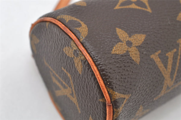Authentic Louis Vuitton Monogram Papillon Pouch LV  4041K