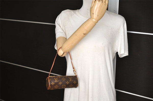 Authentic Louis Vuitton Monogram Papillon Pouch LV  4041K