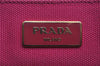 Authentic PRADA Canapa M Vintage Canvas Tote Hand Bag Pink 4042I