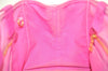 Authentic PRADA Canapa M Vintage Canvas Tote Hand Bag Pink 4042I