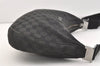 Authentic GUCCI Shoulder Cross Body Bag GG Canvas Leather 122790 Black 4043J
