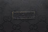 Authentic GUCCI Shoulder Cross Body Bag GG Canvas Leather 122790 Black 4043J