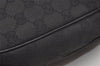 Authentic GUCCI Shoulder Cross Body Bag GG Canvas Leather 122790 Black 4043J