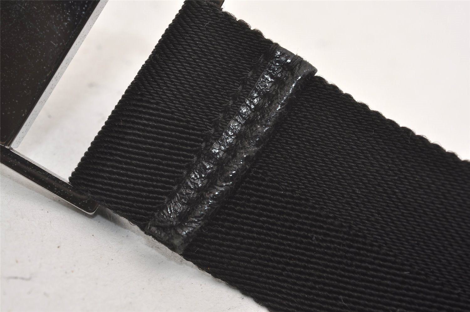 Authentic GUCCI Shoulder Cross Body Bag GG Canvas Leather 122790 Black 4043J