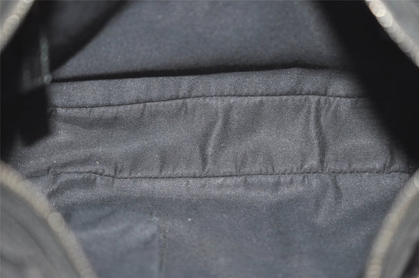 Authentic GUCCI Shoulder Cross Body Bag GG Canvas Leather 122790 Black 4043J