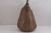 Authentic PRADA Vintage Leather Nappa Shoulder Hand Tote Bag Brown 4044J