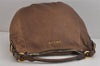 Authentic PRADA Vintage Leather Nappa Shoulder Hand Tote Bag Brown 4044J