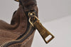 Authentic PRADA Vintage Leather Nappa Shoulder Hand Tote Bag Brown 4044J