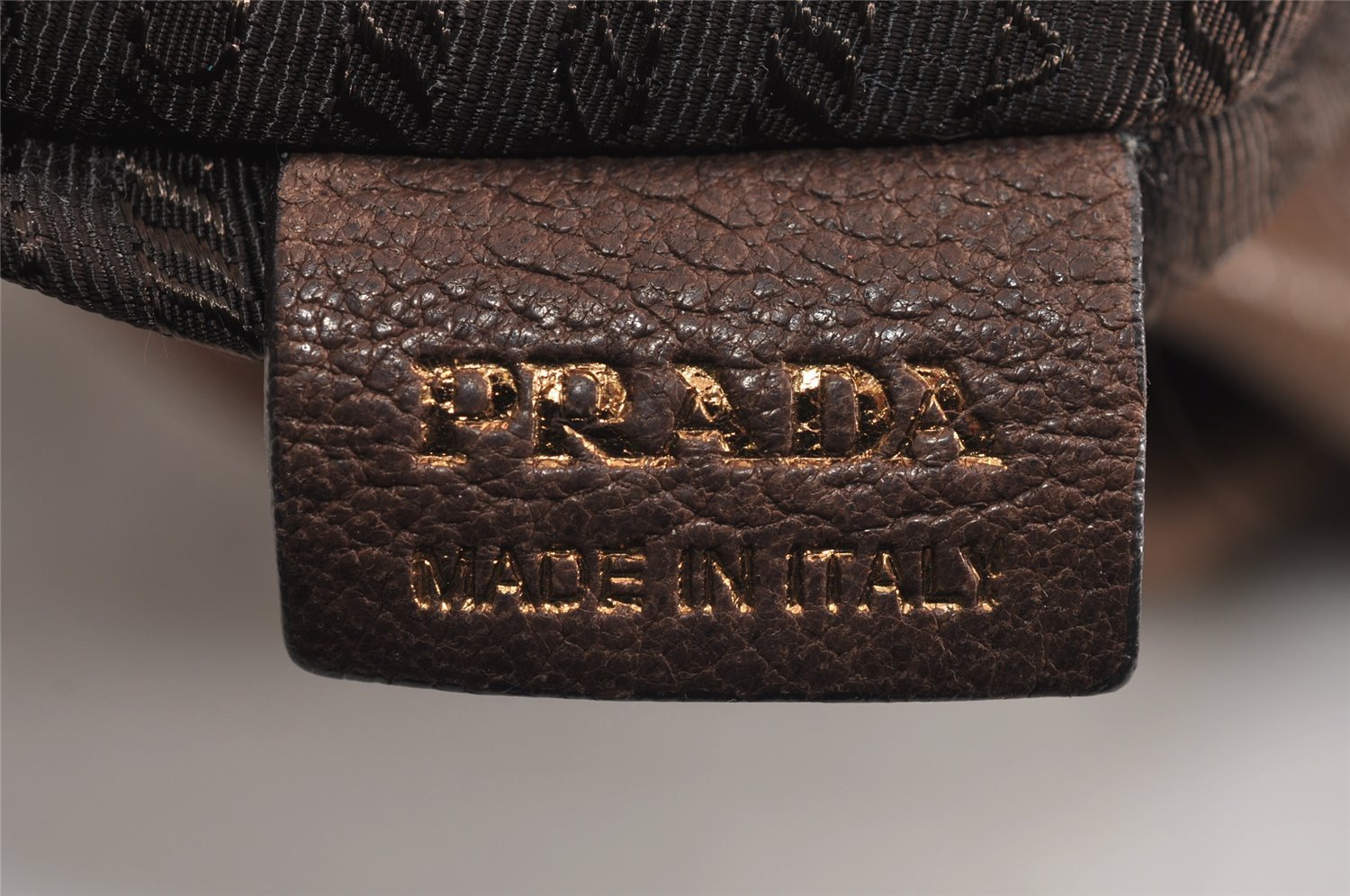 Authentic PRADA Vintage Leather Nappa Shoulder Hand Tote Bag Brown 4044J