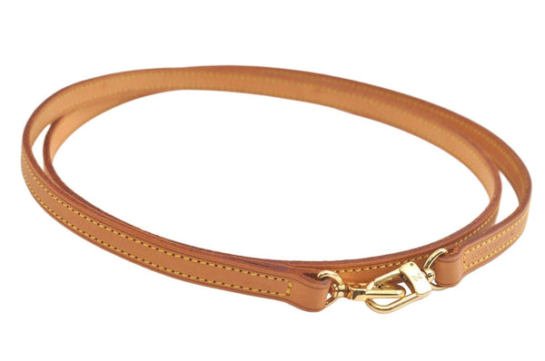 Authentic Louis Vuitton Leather Shoulder Strap Beige 47.2" LV 4044K