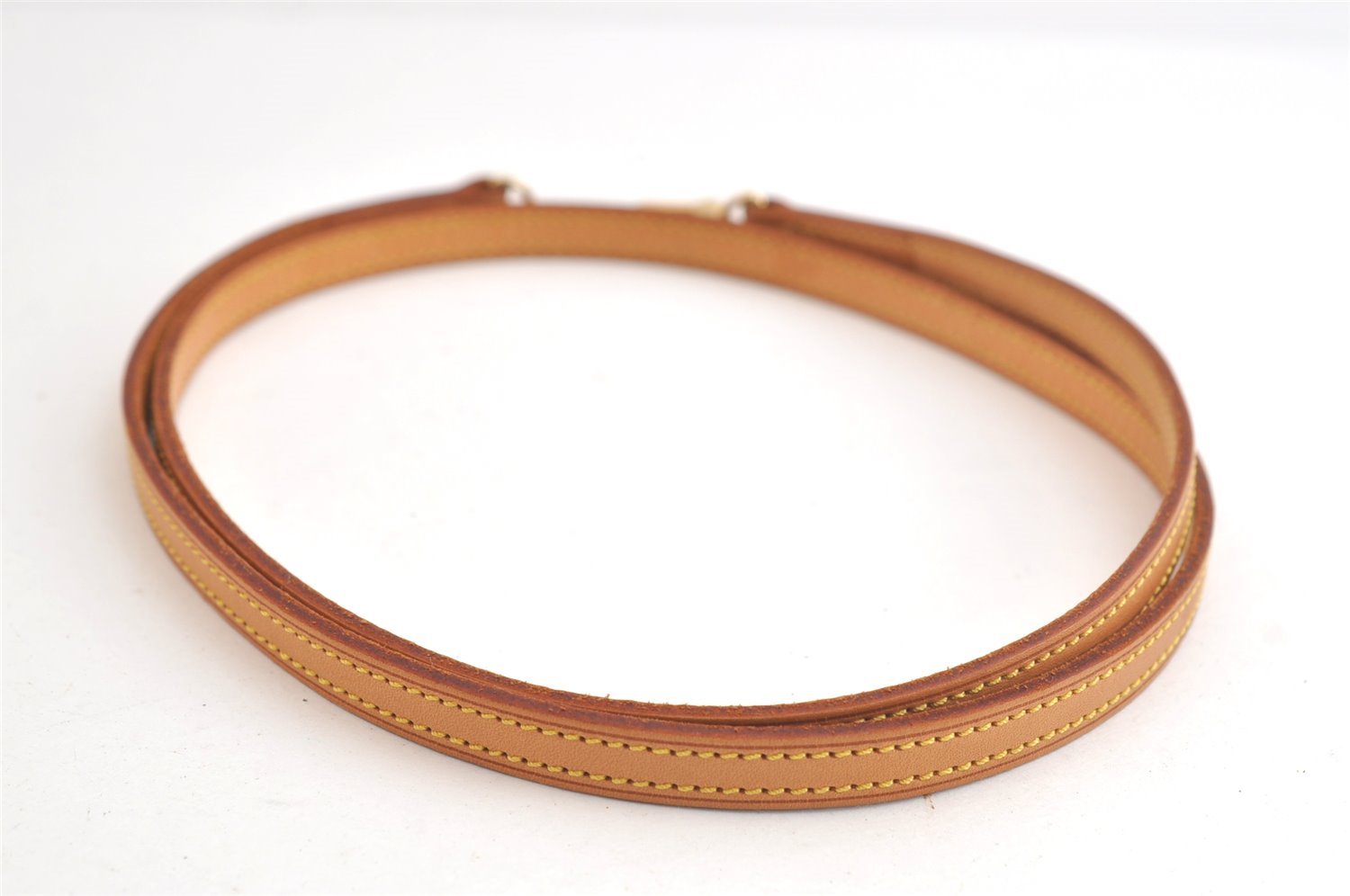 Authentic Louis Vuitton Leather Shoulder Strap Beige 47.2