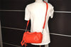 Authentic BALENCIAGA Classic Mini Twiggy 2Way Hand Bag Leather 327103 Red 4045I