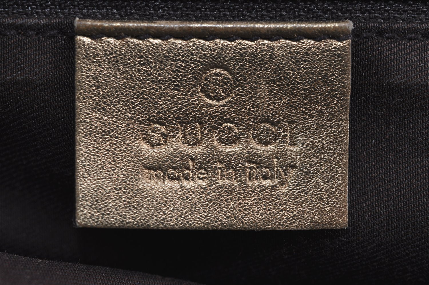 Authentic GUCCI Princy Ribbon GG Canvas Leather Hand Bag 161720 Gold 4045J