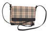 Authentic BURBERRY Nova Check Shoulder Cross Body Bag Canvas Leather Beige 4045K