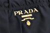 Auth PRADA Tessuto Gaufre Nylon Leather 2Way Shoulder Hand Tote Bag Black 4046J