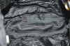 Auth PRADA Tessuto Gaufre Nylon Leather 2Way Shoulder Hand Tote Bag Black 4046J