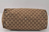 Authentic GUCCI Icon Bit Shoulder Tote Bag GG Canvas Leather 229852 Brown 4047K