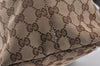 Authentic GUCCI Icon Bit Shoulder Tote Bag GG Canvas Leather 229852 Brown 4047K
