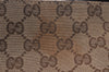 Authentic GUCCI Icon Bit Shoulder Tote Bag GG Canvas Leather 229852 Brown 4047K