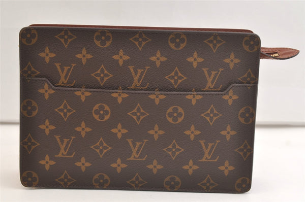 Authentic Louis Vuitton Monogram Pochette Homme Clutch Hand Bag M51795 LV 4048K