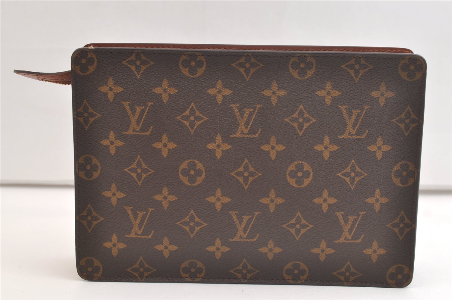 Authentic Louis Vuitton Monogram Pochette Homme Clutch Hand Bag M51795 LV 4048K