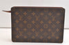 Authentic Louis Vuitton Monogram Pochette Homme Clutch Hand Bag M51795 LV 4048K
