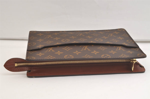 Authentic Louis Vuitton Monogram Pochette Homme Clutch Hand Bag M51795 LV 4048K
