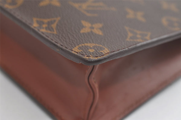 Authentic Louis Vuitton Monogram Pochette Homme Clutch Hand Bag M51795 LV 4048K