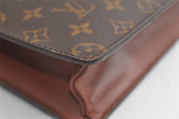 Authentic Louis Vuitton Monogram Pochette Homme Clutch Hand Bag M51795 LV 4048K