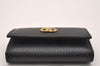 Auth GUCCI GG Marmont Double G 6 Hooks Key Case Leather 456118 Black Box 4049J