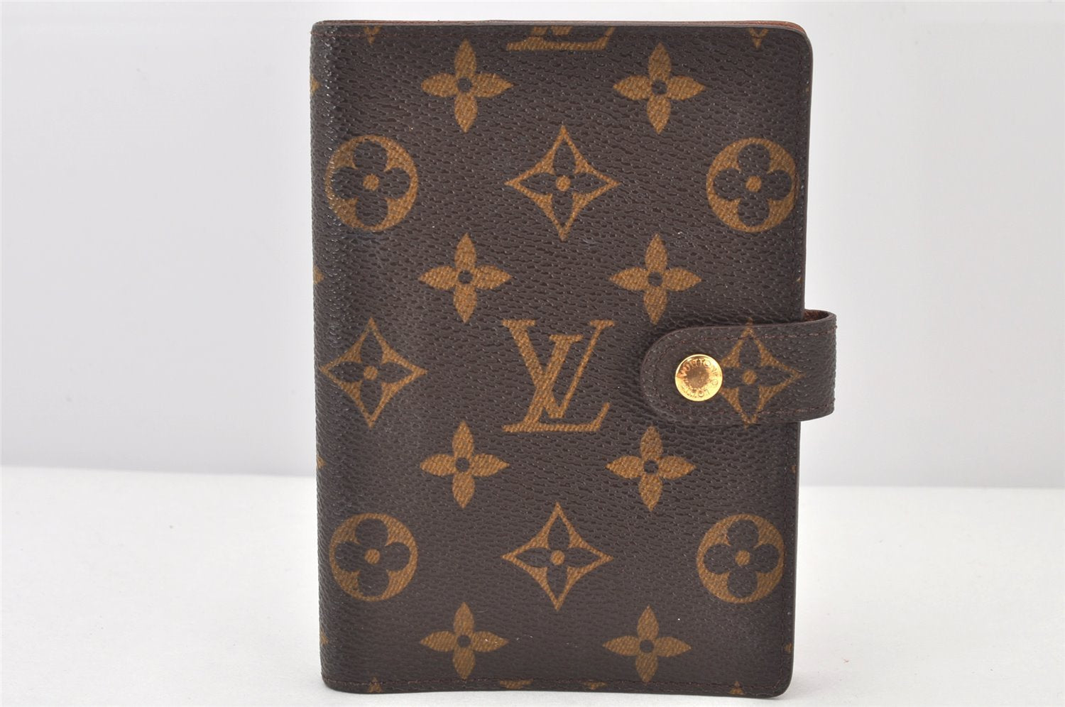 Authentic Louis Vuitton Monogram Agenda PM Notebook Cover R20005 LV 4050K
