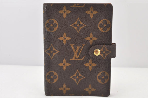 Authentic Louis Vuitton Monogram Agenda PM Notebook Cover R20005 LV 4050K
