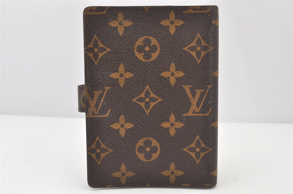 Authentic Louis Vuitton Monogram Agenda PM Notebook Cover R20005 LV 4050K