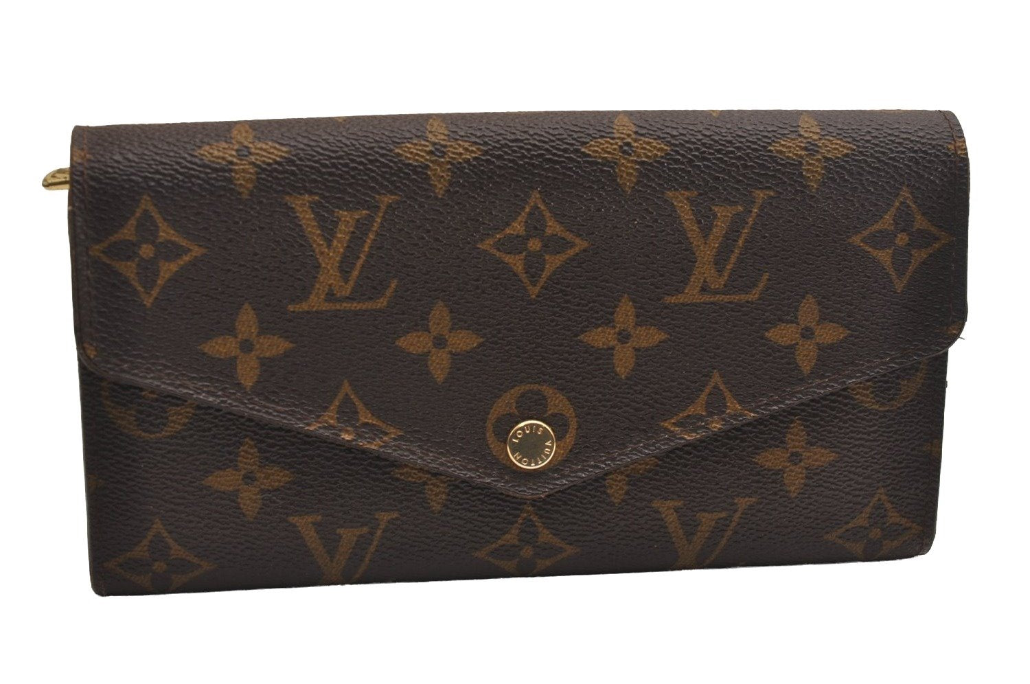 Authentic Louis Vuitton Monogram Portefeuille Sarah Purse Wallet M60531 LV 4051J