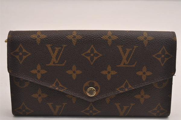 Authentic Louis Vuitton Monogram Portefeuille Sarah Purse Wallet M60531 LV 4051J