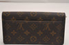 Authentic Louis Vuitton Monogram Portefeuille Sarah Purse Wallet M60531 LV 4051J