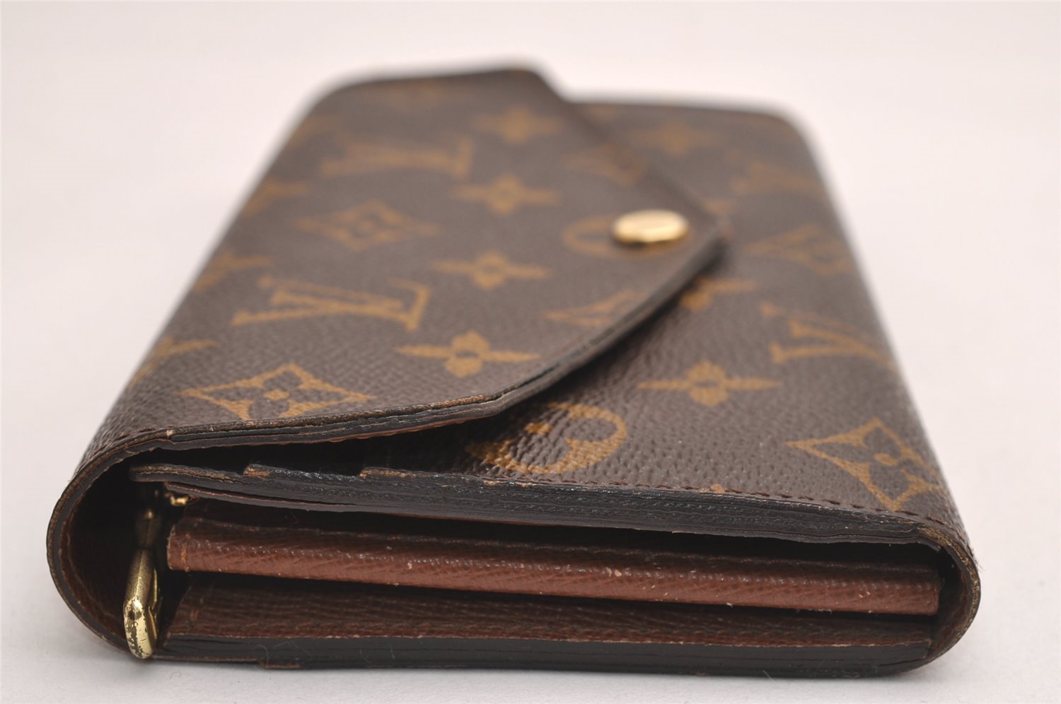 Authentic Louis Vuitton Monogram Portefeuille Sarah Purse Wallet M60531 LV 4051J