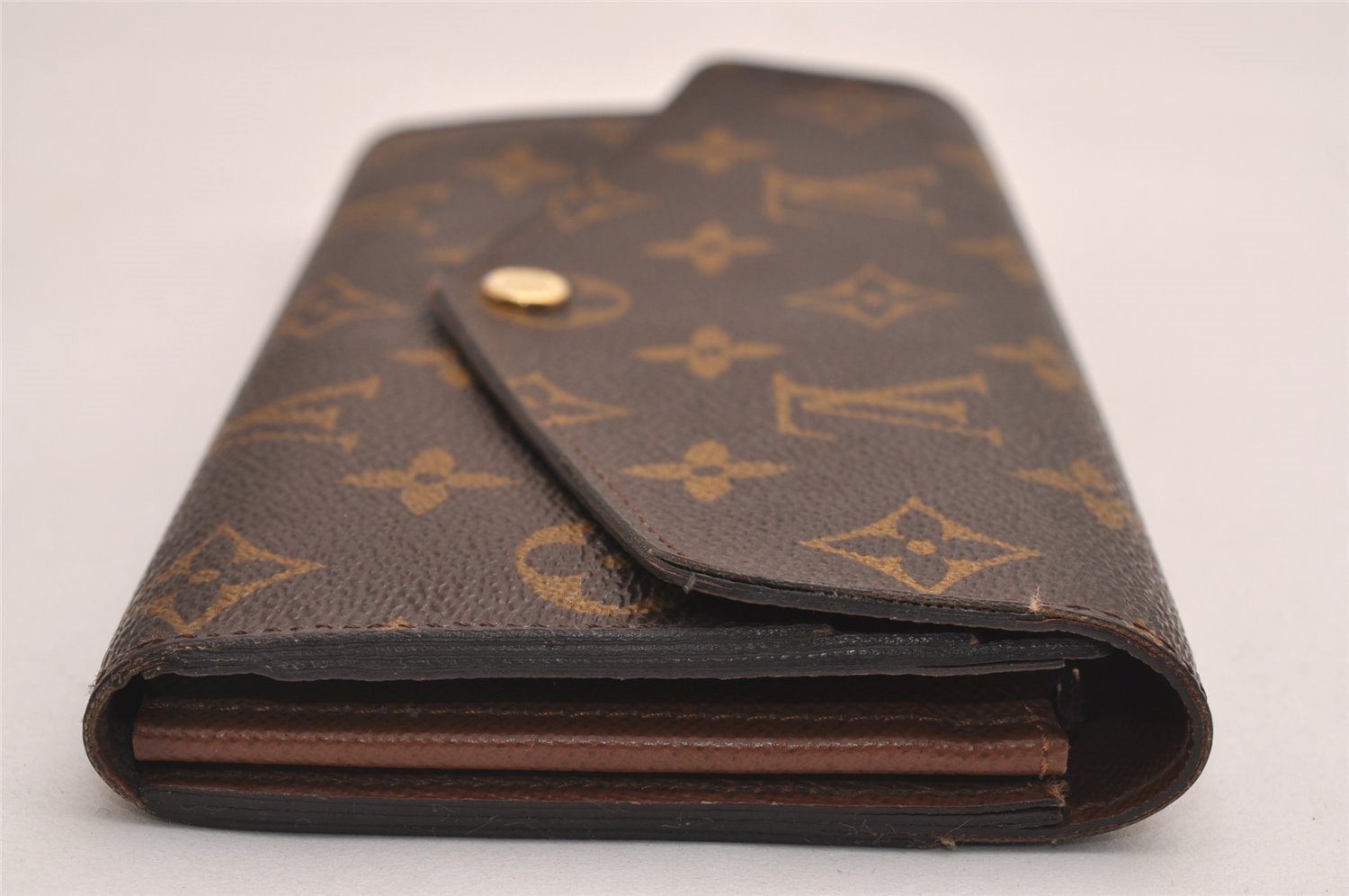 Authentic Louis Vuitton Monogram Portefeuille Sarah Purse Wallet M60531 LV 4051J