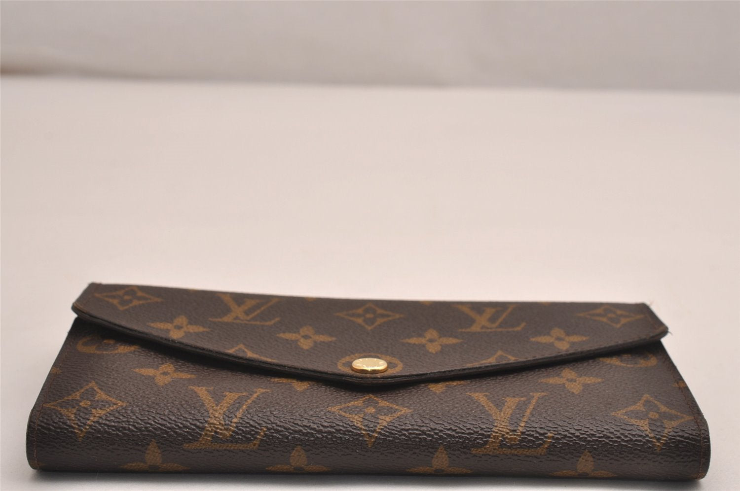 Authentic Louis Vuitton Monogram Portefeuille Sarah Purse Wallet M60531 LV 4051J