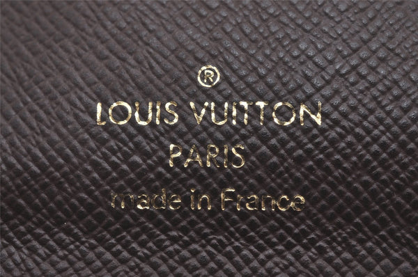 Authentic Louis Vuitton Monogram Mini Lin Multicles 4 Hooks Key Case Brown 4052I