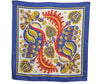 Authentic HERMES Carre 90 Scarf "SKYROS" Silk Navy 4053H