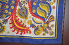 Authentic HERMES Carre 90 Scarf "SKYROS" Silk Navy 4053H