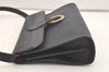 Authentic Christian Dior Trotter Shoulder Cross Bag Purse PVC Leather Blue 4053J