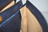 Authentic Christian Dior Trotter Shoulder Cross Bag Purse PVC Leather Blue 4053J