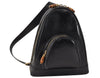 Authentic GUCCI Vintage Bamboo Shoulder Bag Purse Enamel Black Junk 4053K