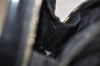 Authentic GUCCI Vintage Bamboo Shoulder Bag Purse Enamel Black Junk 4053K