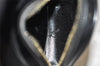 Authentic GUCCI Vintage Bamboo Shoulder Bag Purse Enamel Black Junk 4053K