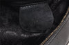 Authentic GUCCI Vintage Bamboo Shoulder Bag Purse Enamel Black Junk 4053K
